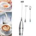 Mini Electric Milk Frother Whisk Milk Frother Stainless Coffee Tea Tool Froth Cappuccino Steel Frother Milk Kitchen Mixer R4X4