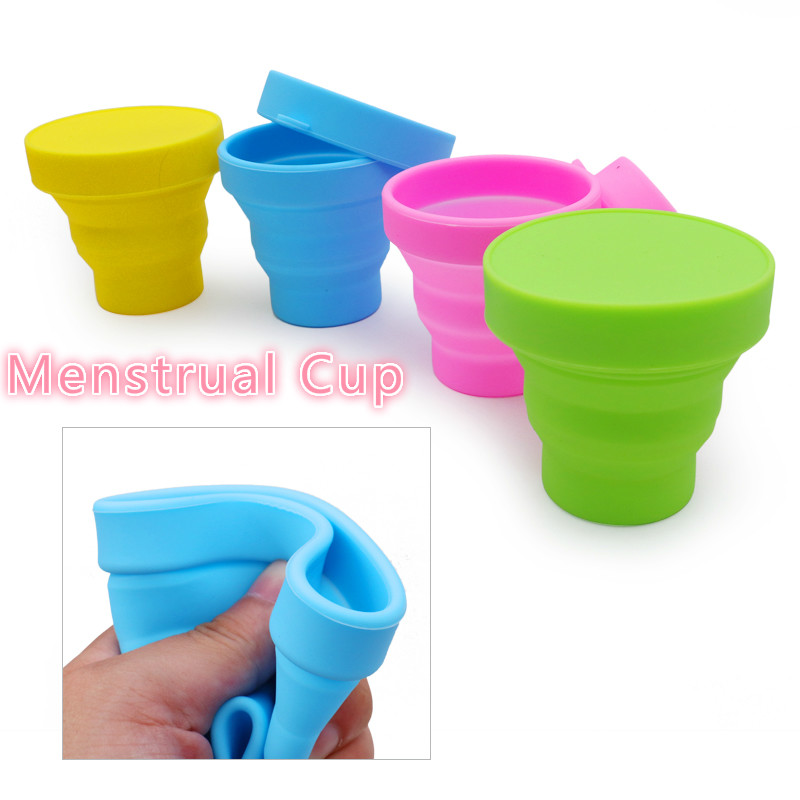 Menstrual Sterilizing Cup Collapsible Silicone Cup flexible to clean Menstrual Cup Recyclable Camping Foldable Sterilizer Cup