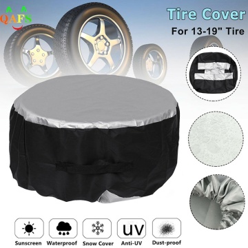 1PCS 13-19inch Tire Cover Case Car Spare Tire Cover Storage Bags Carry Tote Polyester Tire For Cars Wheel Protection Covers