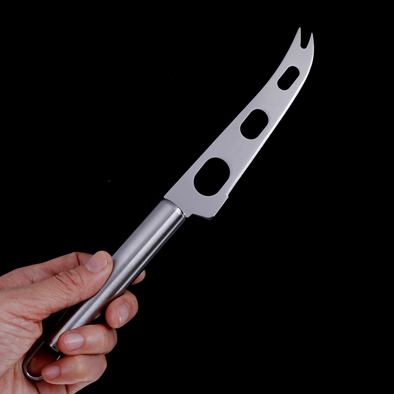 1PCS Stainless Steel 3 Hole Cake Knife Cheese Knife Pizza Knife Bread Cheese Butter Knife Kitchen Tools High Quality