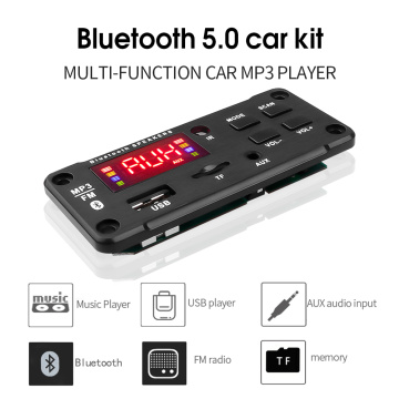 KEBIDU Bluetooth MP3 Decoder Audio Board DC 5V 12V USB Power Supply TF FM Radio MP3 Player For Car Music Speaker+Remote Control