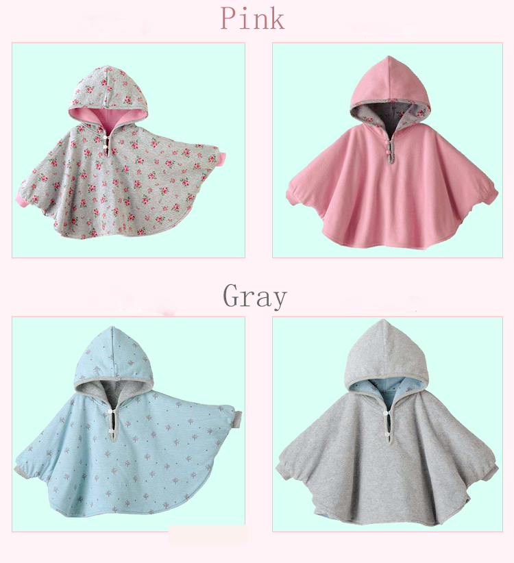 Fashion Baby Coats Boys Girls Clothes Smocks Outwear Fleece Cloak Mantle Children's Clothing Poncho Shawl Cape Amice Wrap Tippet