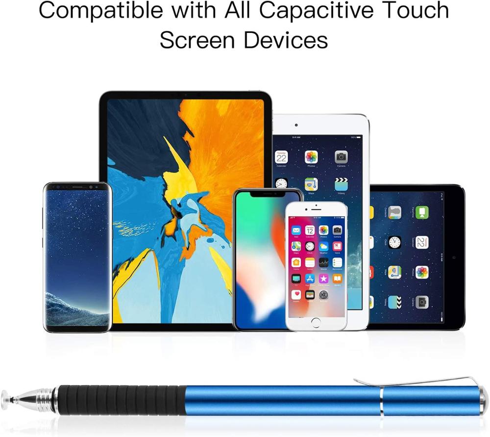 Universal 2 In 1 Fiber Stylus for Phone Tablet Touch Pen Drawing Capacitive Screen Pencil For Smartphone Note Smart Android Pen