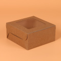 Muffin packaging boxes 2/4/6 cupcake boxes,Kraft paper gift cake box with pvc window,craft paper box 20pcs/lot