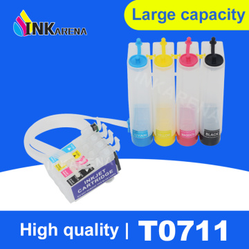 T0711 T0715 Continuous Ink Supply System CISS for Epson Stylus SX215 SX218 SX400 SX405 SX410 SX415 SX510W BX600FW BX610FW