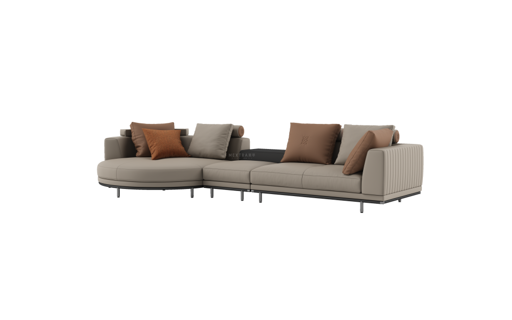 Modern luxury modern leather modular sofa