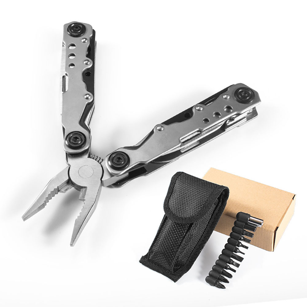 Plier Tool In One Hand Tool Screwdriver Kit Portable Stainless Multitool Fold Folding Knife Pliers Long Nose