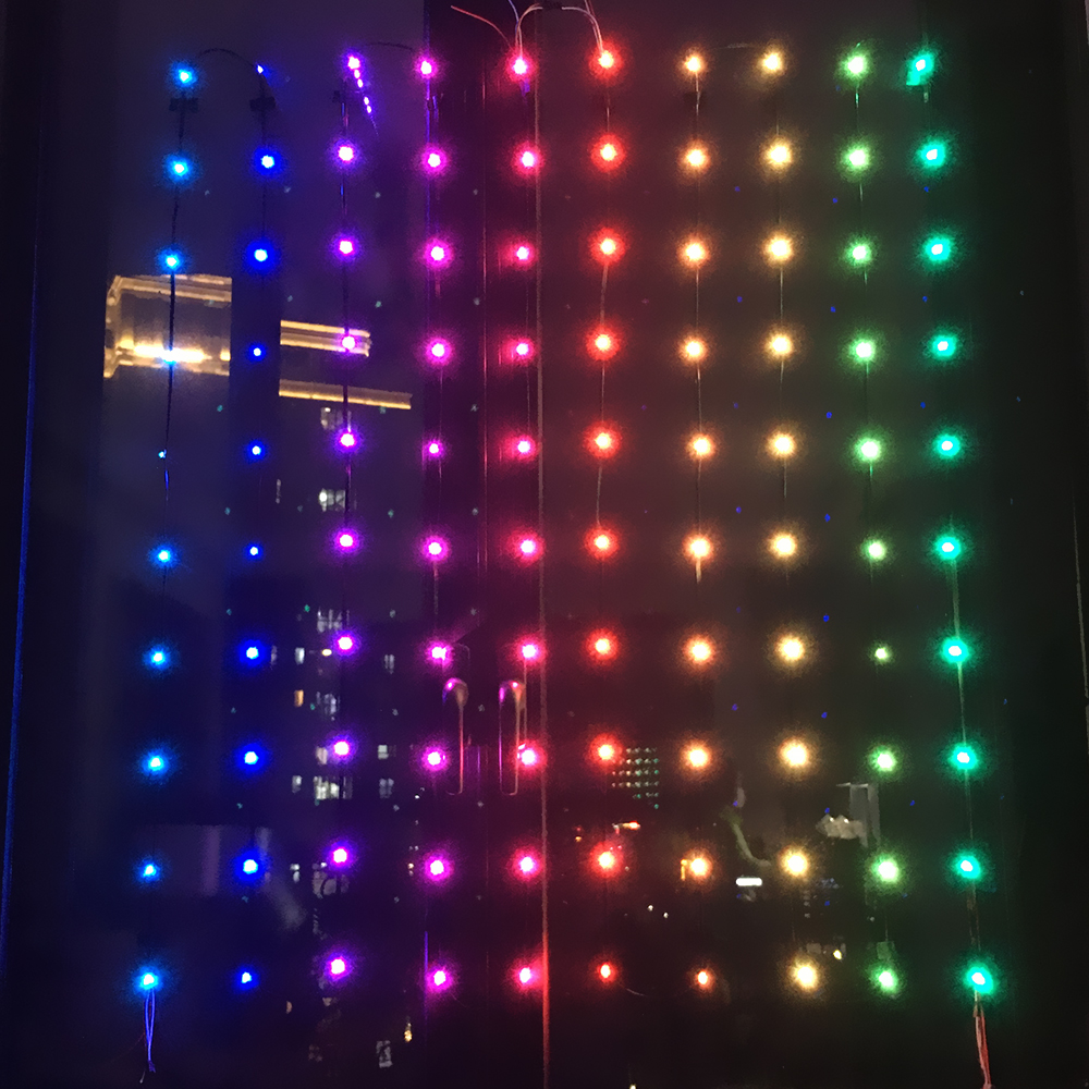 Garland on the Window WS2812B Pre-Soldered Leds LED Module String Nodes 10cm Wire Soldering Tape Wifi Matrix Controller