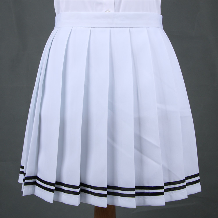 NEW Pleated Skirt Japanese Korean Short Skirts School Girl School Uniform Cosplay Student Jk Academy Half Skirt 18 Colors 3XL