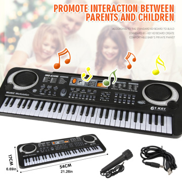 NEW Music Electronic Organ With 61 Keyboard and Micro-phone Musical Puzzle Toys For Children