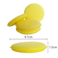 8Pcs/Lot Car Yellow Care Wash Sponge Pad Buffer Soft Wax Vehicle Wax Polish Foam Sponge Hand For Car Detailing Clean