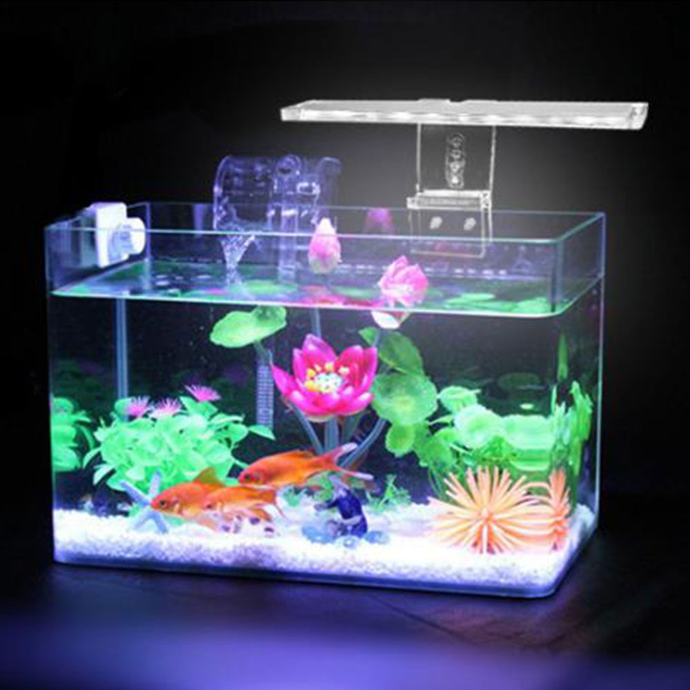 Touch Screen Fish Tank Aquarium Lighting Lamp Clip On Lamp 3-8MM Thickness LED Aquarium Bracket Lamp Aquatic Plant Lamp