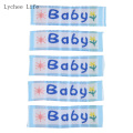 Lychee Life 100Pcs/lot Mixed Color Baby Printed Washable Cloth Polyester Garment Labels Tags Diy Sewing Materials