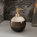 Ceramic Soap Dispenser Round stripe Lotion bottle Home Bathroom hand sanitizer Storage Portable Shower Gel shampoo bottles 640ml