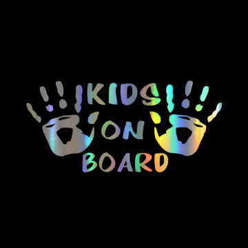 KIDS ON BOARD Funny Cool Vinyl Car Stickers Decals Car Styling Car Body Window Personalized Warning Sign Car Stickers
