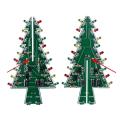 3D Christmas Tree LED DIY Kit Red/Green/Yellow LED Flash Circuit diy Kit Electronic Fun Suite