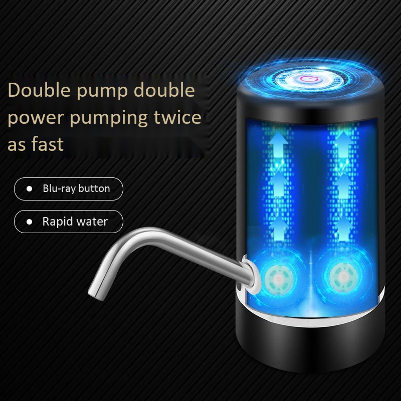 Water dispenser USB Fast Charging Double Motor Electric Automatic Bottle Drinking Water Pump Dispenser Charge Double Pump Barrel