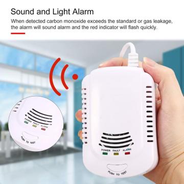 Combustible Gas Detector Sensor Alarm LPG Natural Gas Analyzer Leak Determine Tester ACJ810 Alarm Security Alarm System US Plug