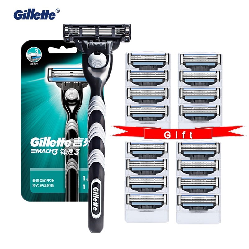 Shaving Razor for Men Original Gillette Mach 3 Shaving Blades Gillette Razor Blades Cassette Manual Razor