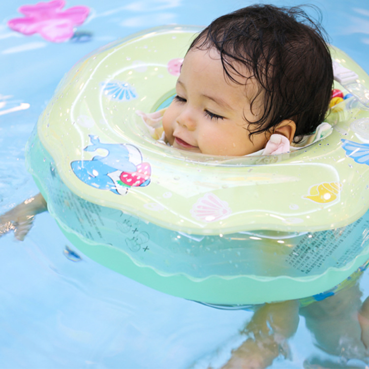 Wholesale Baby Inflatable Floatie Inflatable Neck Swimming Ring 5