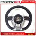 2019 W205 auto parts Carbon fiber steering wheel for Mercedes A C S class A200L W177 new A class E53 GLC CLS GLE class