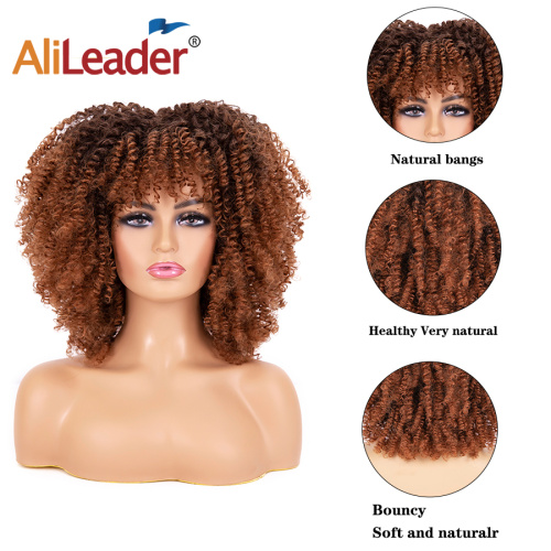 Short Curly Afro Wigs with Bangs for Women Supplier, Supply Various Short Curly Afro Wigs with Bangs for Women of High Quality