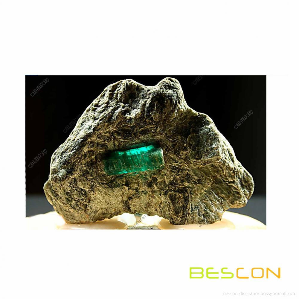 Bescon Mineral Rocks GEM VINES 6 Sides 16MM Dice Set 20 Pack, 5/8" D6 Mineral Rock Dice Set in Assorted Colors