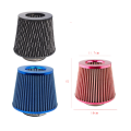 SPSLD Universal Car Air Filters Performance High Flow Cold Intake Filter Induction Kit Sport Power Mesh Cone 76MM