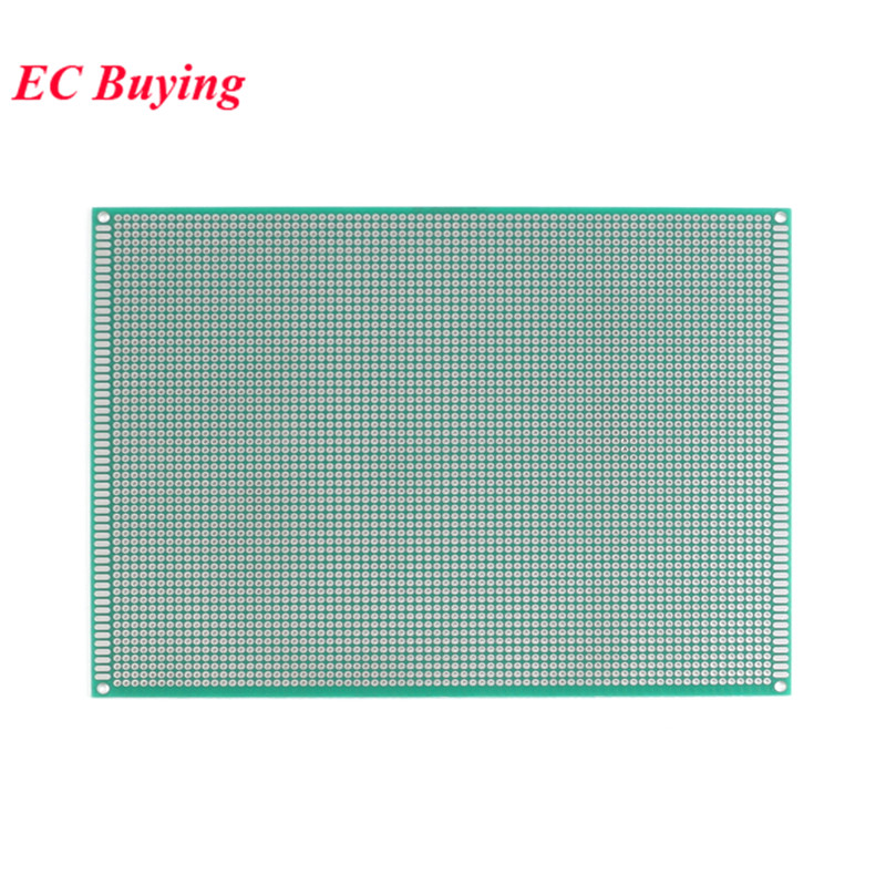 2pcs 15x20cm Double Side Prototype Universal Printed Circuit PCB Board 2.54mm Pitch Protoboard Hole Plate 15*20cm 150x200mm