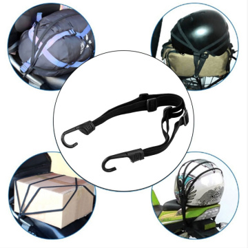 Motorcycle Helmet Elastic Rope Strap Tensioner Elastic with Hook Tensioning Belts Retractable Helmet Luggage