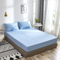 Hotel Luxury Soft Sanding Bed Fitted Sheets Waterproof Pure Color Simple Style 180x200 200x200 Bed Cover Mattress Protector