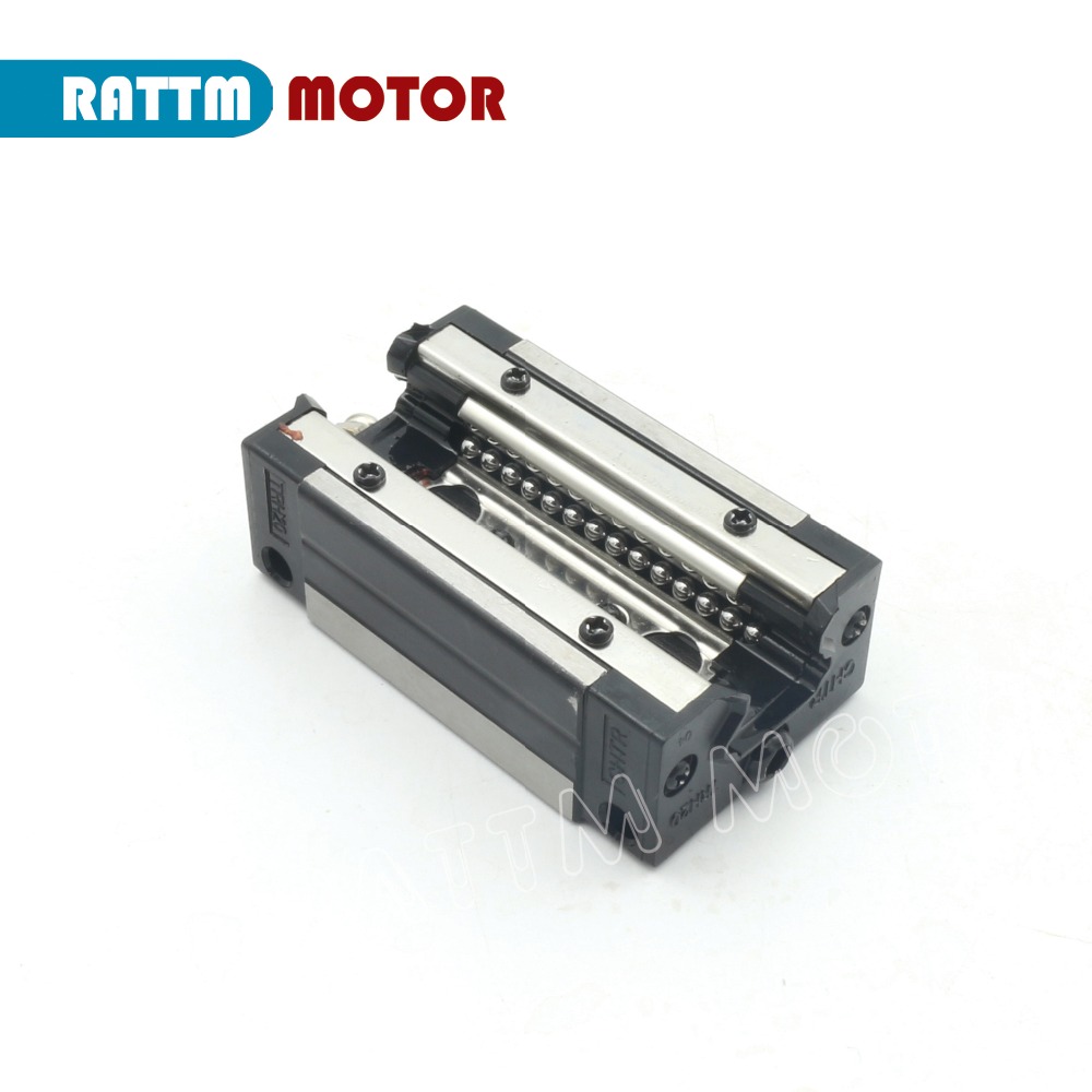 2Pcs 15mm TRH15 Square Linear Guide Rail kit 300mm 400mm 600mm + 4Pcs TRH15B Slider Blocks for CNC machine