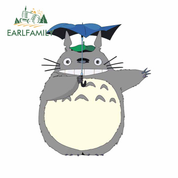 EARLFAMILY 13cm x 11.1cm For Totoro Graffiti Car Stickers Repair Decal Funny Vinyl Material Waterproof Sticker Occlusion Scratch