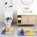 3pcs/set Non Slip Shower Mat Toilet Lid Pad Floor Carpet Home Bathroom Supply Bath Mat Rugs Home Decor Bathroom Products