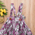 Newborn Toddler Baby Girls Floral Party Princess Bib Strap Skirts Outfits