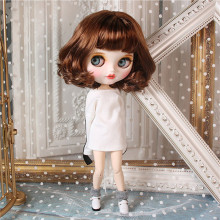 ICY DBS Blyth Doll For Series No.BL9158 Brown hair Open Mouth with teeth Carved lips Matte face Joint body 1/6 bjd