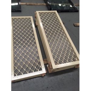 Durable Screening Aluminum Mesh Screen Roll, Diamond Grille