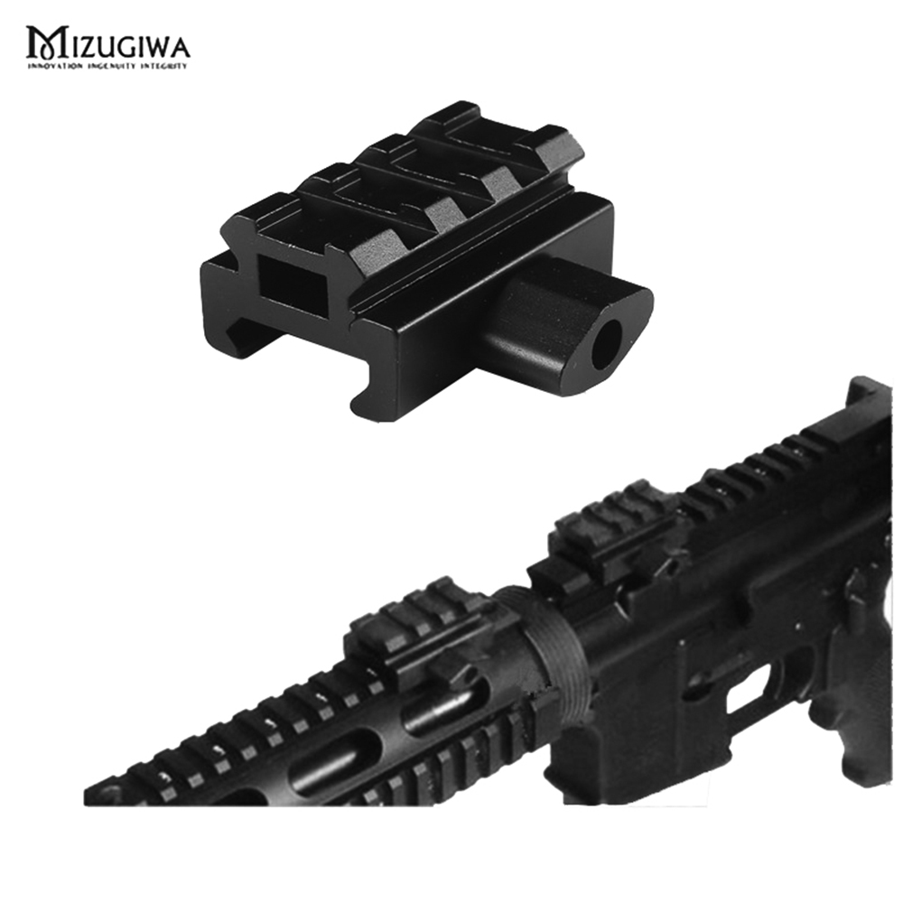 1PC Quick Release Scope Mount Adapter Riser Mount 4 picatinny slots Riser Rail Bracket for 20mm Rail Dovetail extend rise mount