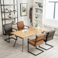 Nordic Dining Chair Kitchen Furniture Creative Fabric Leather Industrial Meeting Chair Metal Designer Restaurant Dining Chairs