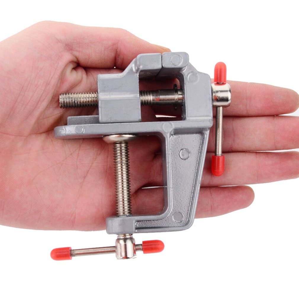 35MM Table Vise Bench Clamp Mini Bench Vise Table Screw Vise Aluminium Alloy for DIY Craft Mold Fixed Repair Tools Woodworking