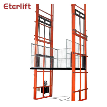 Workshop Vertical Lifting Machine Lead Rail Hydraulic Cargo lift