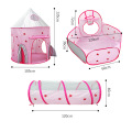 Girls tunnel Princess Tent Toys Kids Indoor Playhouse Baby Ocean Ball Pit Pool spaceship tent space little houses for girls gift