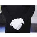 24x9cm Men's New White Tuxedo Gloves Formal Uniform Guard Band Butler Santa Magician Great To Use