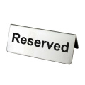 Hotel 3D Table Sign Stainless Steel Table Sign Reserved for Special Guests Restaurant Takeaways Double Sided Cafe Reusable Bar