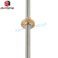 2pcs T8*8 mm Lead Screw 500mm 8mm Lead Trapezoidal Spindle Screw Lead Screw Rod T Shape Linear Rail Bar Shaft Brass Nut