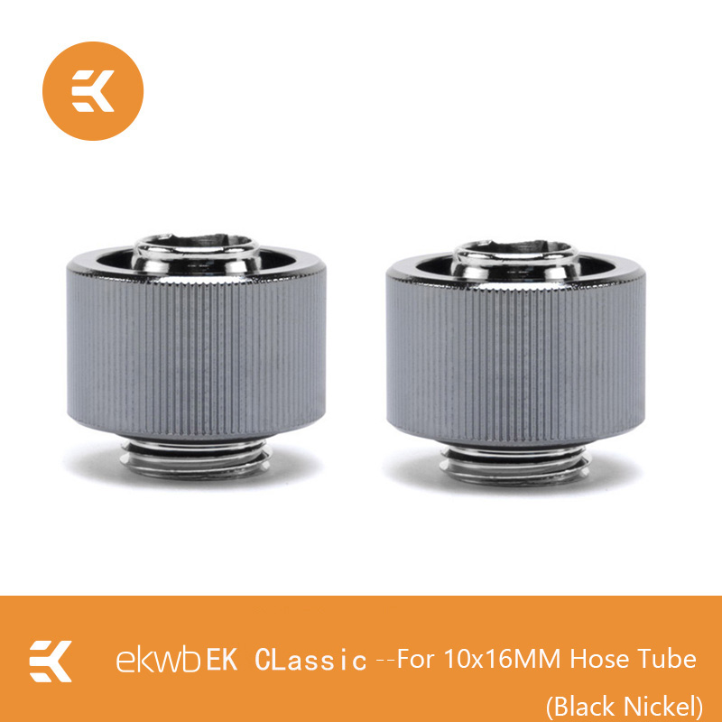 2PCS EK-STC Classic 10x16mm Hose Soft Tube Hand Compression Fittings G1/4 Secure Option For Custom Loop Liquid Cooling