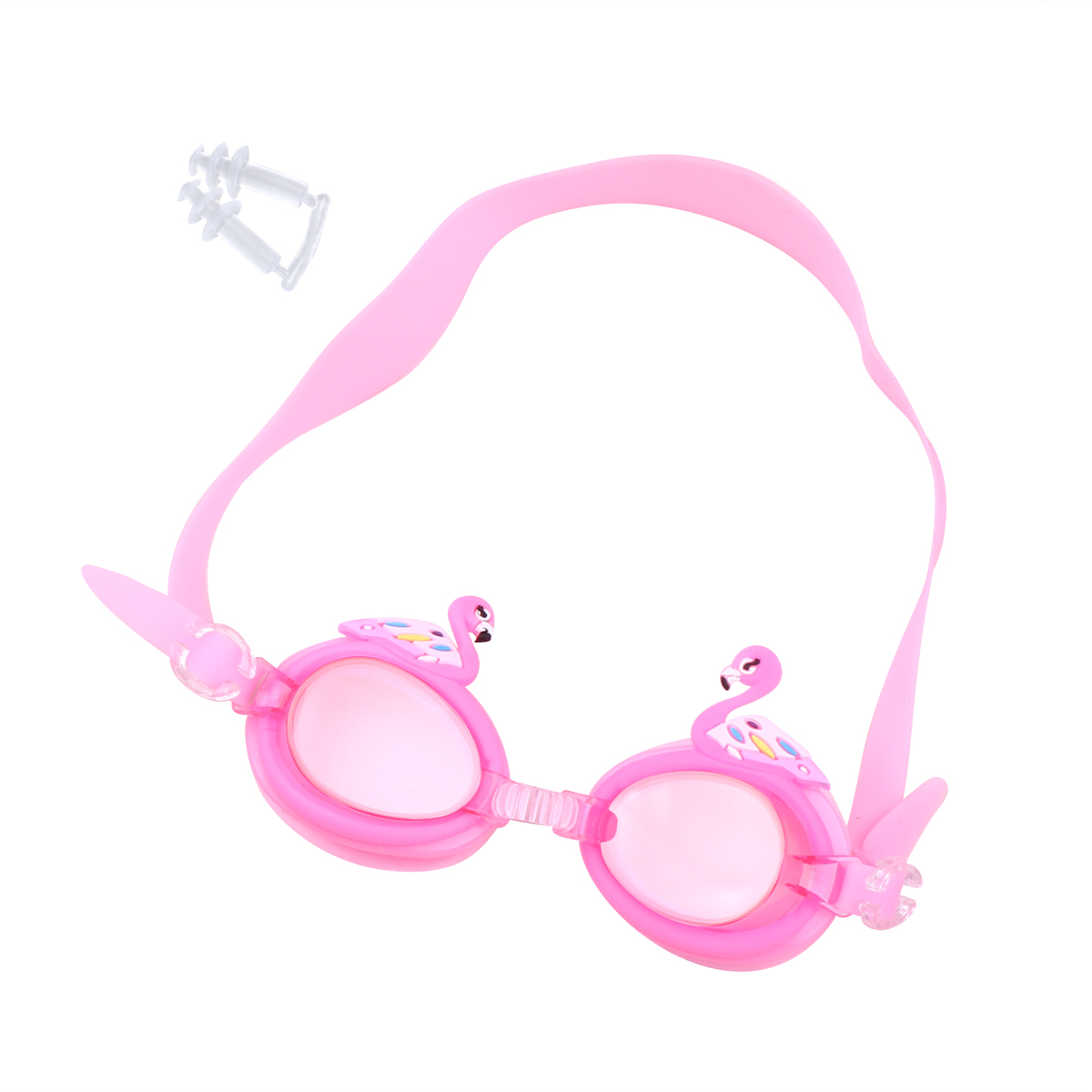 Adjustble Kids Swim Goggles Anti-Fog Cartoon Children Swimming Glasses Swan Decorative Beach Pool Accessories Eyewear