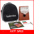 17 Keys Kalimba Thumb Piano With Mahogany Wooden With Bag, Hammer Kit And Music Book,Thumb Piano Portable Thumb Piano for Child