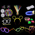 100 PCS Party Fluorescence Light Colorful Glow Wedding Party Stickers for Wedding Bright Colorful Light Halloween Party