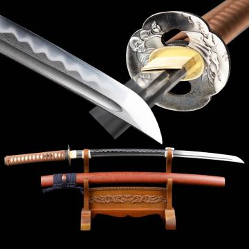Sharp Katana Hand Polished Japanese Sword Full Tang Clay Tempered Samurai Sword Nice Home Decoration Present Knife